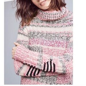 Anthropologie Sparrow Marled Alma Turtleneck Knit Sweater
